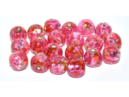 Lamp Beads - 10mm -with Silver plates