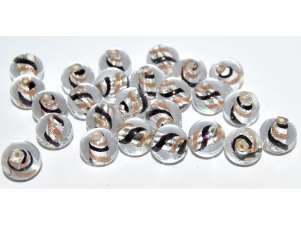 Lamp Beads - 10mm -with Silver plates