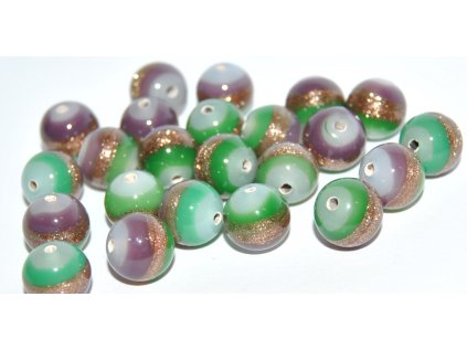 Lamp Beads - 10mm -with Aventurine