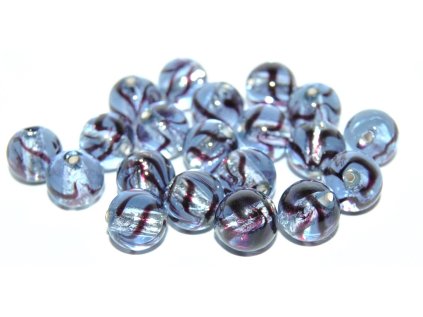 Lamp Beads - 10mm -with Silver plates
