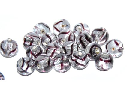 Lamp Beads - 10mm -with Silver plates
