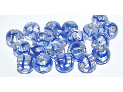 Lamp Beads - 10mm -with Silver plates