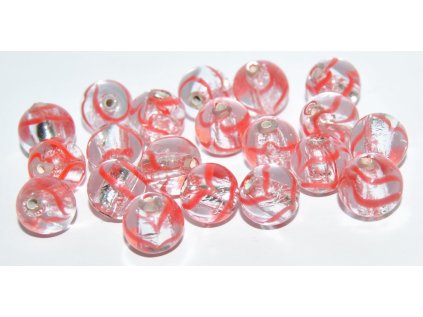 Lamp Beads - 10mm -with Silver plates
