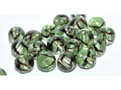 Lamp Beads - 10mm -with Silver plates