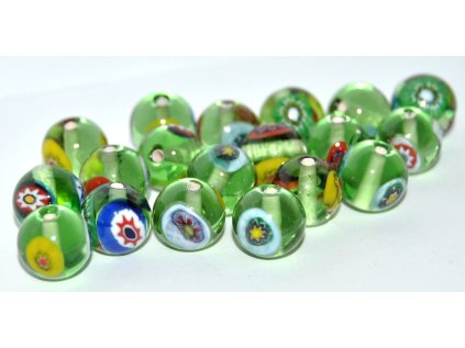 Lamp Beads - Flower in the bead - 10mm