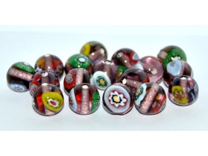 Lamp Beads - Flower in the bead - 10mm
