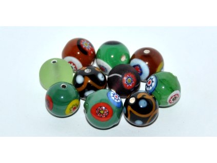 Lamp Beads - Flower in the bead - 10mm