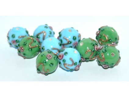 Lamp Beads - Flower in the bead - 10mm