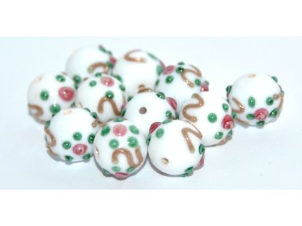 Lamp Beads - Flower in the bead - 10mm