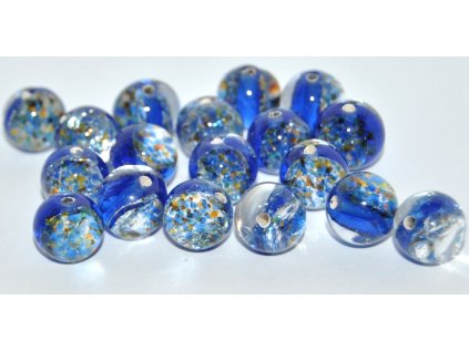 Lamp Beads - 10mm -with Silver plates