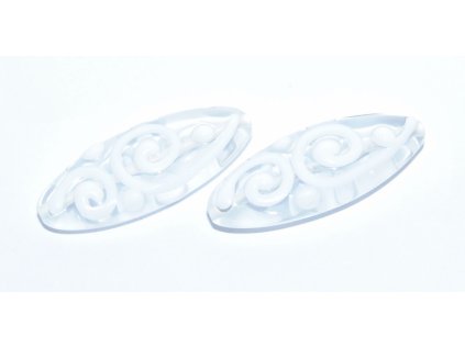 Lamp Beads - Oval 32x12mm