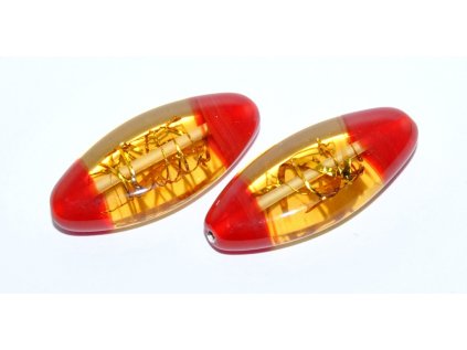 Lamp Beads - Oval 30x12mm