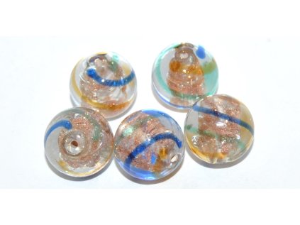 Lamp Beads - Ball with copper plate- 14mm