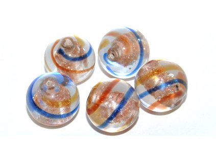 Lamp Beads - Ball with copper plate- 14mm