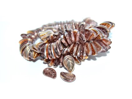 Pressed Beads - Leaves 14x9mm
