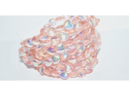 Pressed beads- Hearts 8mm