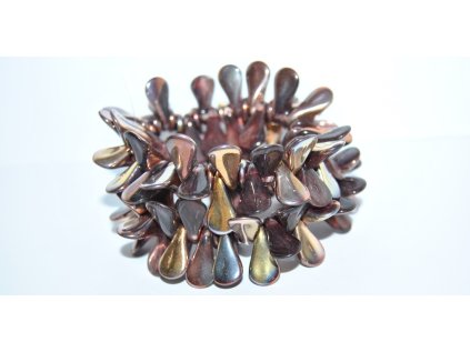 Pressed beads -ears- 18x9mm