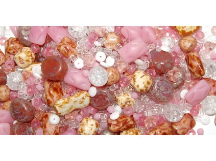 mixyy of glass beads