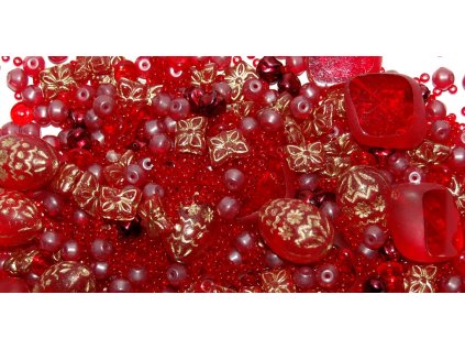 mixyy of glass beads