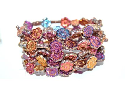 Flowers 14mm - Pressed beads