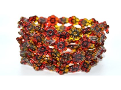 Flowers 14mm - Pressed beads