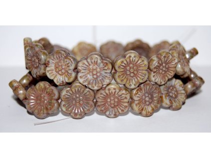 Flowers - 18mm - Pressed beads