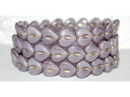 Srdce - 14x14 mm - Mačkané perle