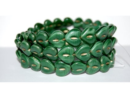 Srdce - 14x14 mm - Mačkané perle