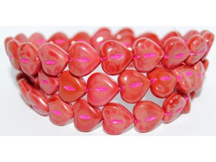 Hearts - 14x14mm - Pressed beads