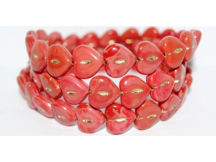 Hearts - 14x14mm - Pressed beads