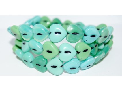 Hearts - 14x14mm - Pressed beads