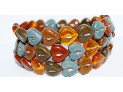 Hearts - 14x14mm - Pressed beads