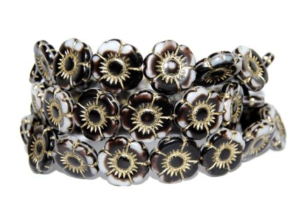 Flowers-5- 18mm - Pressed beads