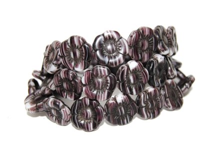 Flowers-5- 18mm - Pressed beads