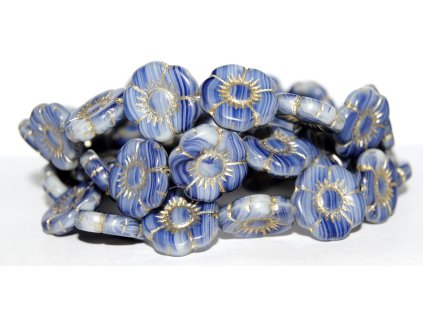 Flowers-5- 18mm - Pressed beads