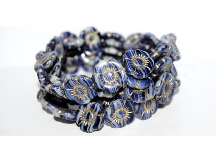 Flowers-5- 18mm - Pressed beads