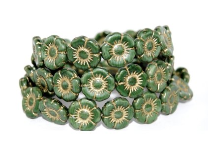 Flowers-5- 18mm - Pressed beads