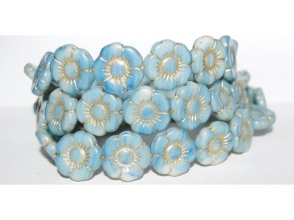 Flowers-5- 18mm - Pressed beads