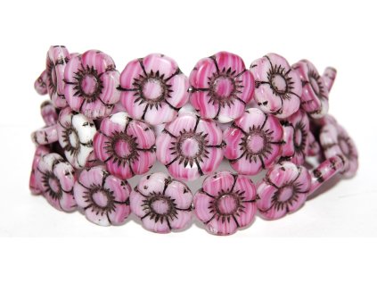 Flowers-5- 18mm - Pressed beads