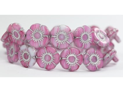 Flowers-5- 18mm - Pressed beads
