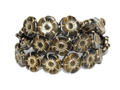 Flowers-5- 18mm - Pressed beads