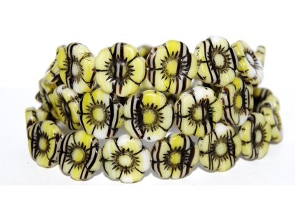 Flowers-5- 18mm - Pressed beads