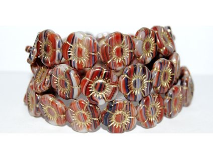 Flowers-5- 18mm - Pressed beads