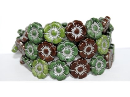Flowers-5- 18mm - Pressed beads