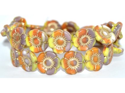Flowers-5- 18mm - Pressed beads