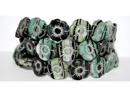 Flowers-5- 18mm - Pressed beads