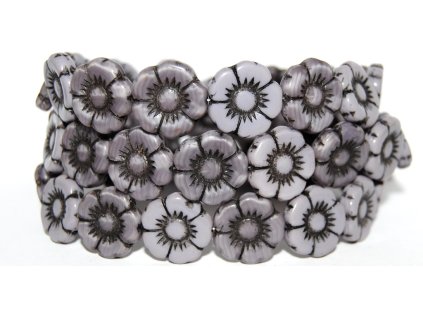 Flowers-5- 18mm - Pressed beads
