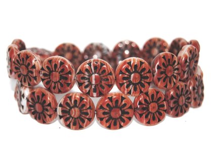 Flowers 8 - 18mm - Pressed beads