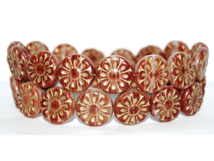 Flowers 8 - 18mm - Pressed beads