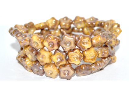 Flowers 11mm - pressed beads